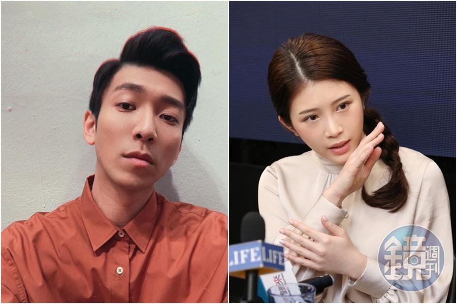 鮪魚(左)力挺曾國城,直言雞排妹(右)如果「不喜歡可以拒絕啊」。(左圖翻攝自Gevin吳俊諺(鮪魚)臉書)
