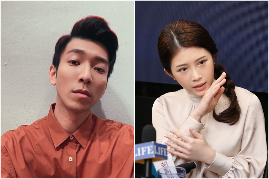 鮪魚（左）力挺曾國城，直言雞排妹（右）如果「不喜歡可以拒絕啊」。（左圖翻攝自Gevin吳俊諺（鮪魚）臉書）