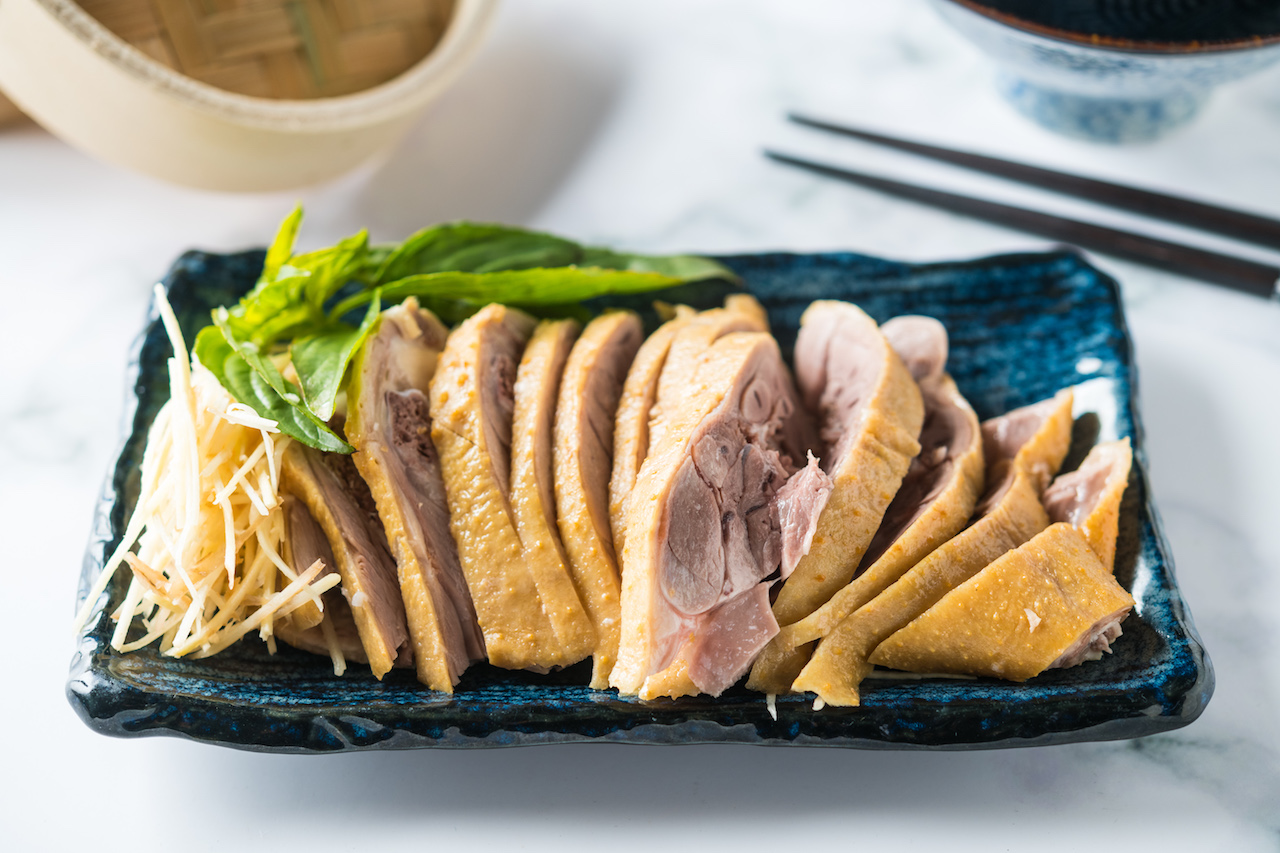 士東市場「天母大頭鵝」的「鵝肉」切盤，也在韓良憶的市場採買清單上。（30元／兩，圖中為380元／份）