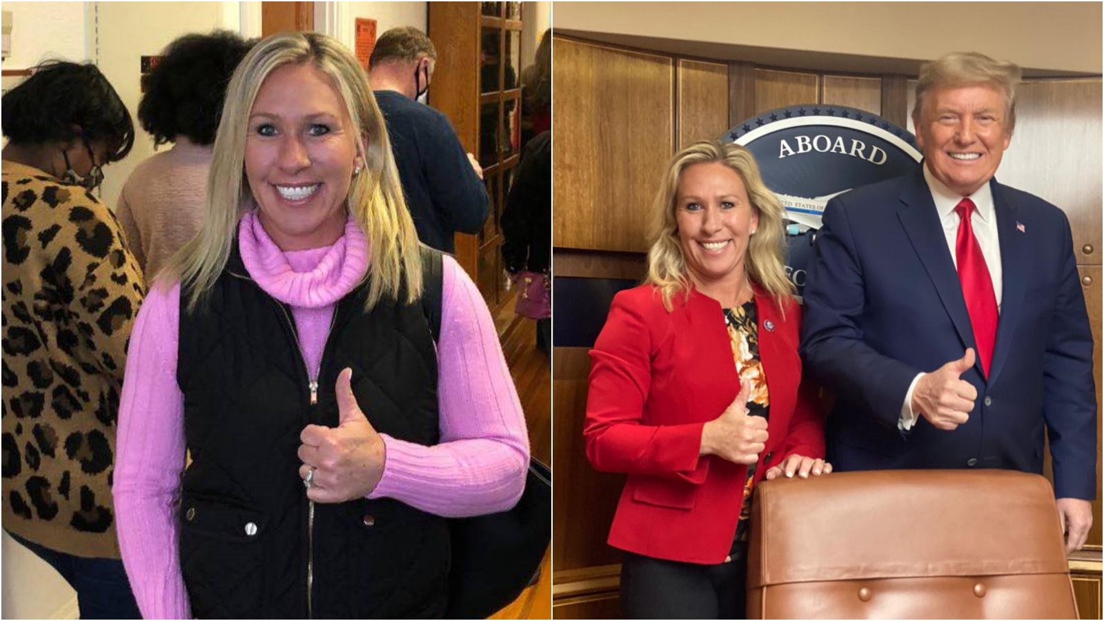 共和黨眾議員瑪裘莉泰勒葛林被爆出支持陰謀論，遭投票表決踢出委員會。（翻攝自Marjorie Taylor Greene facebook）