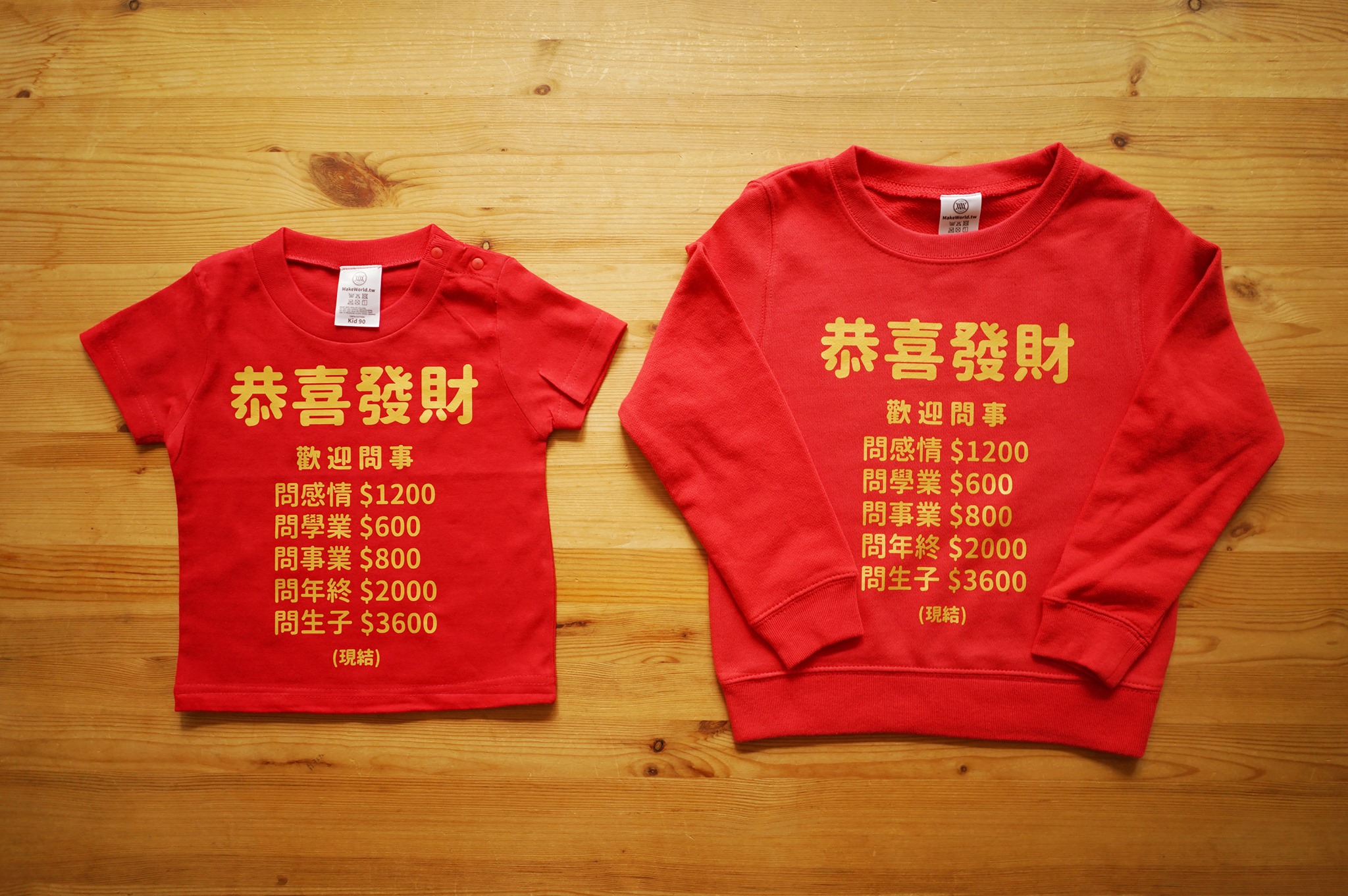 過年親戚間的惱人對話， 甚至有廠商也開發出「問事衣」幽默化解應對。（翻攝自地圖製造 MakeWorld.tw臉書）