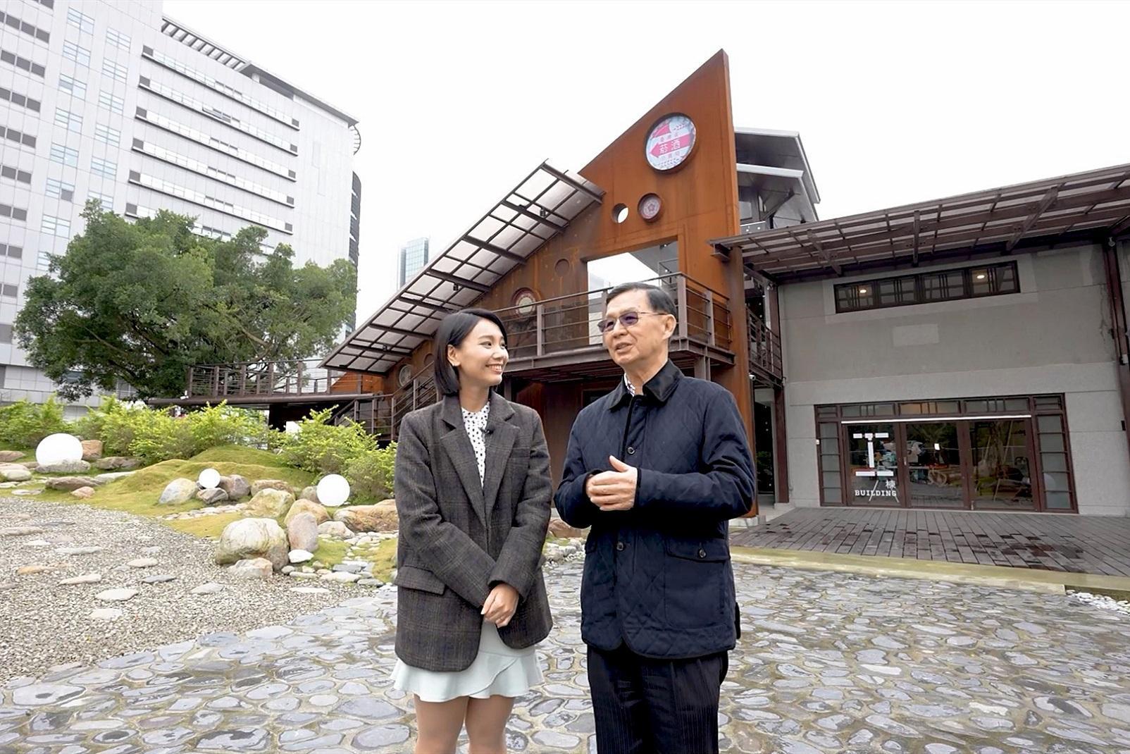 《進擊的台灣》主持人訪問台北副市長。(東森提供)