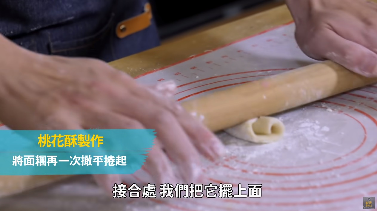 將捲起的麵糰換個方向,再一次擀平後捲起。(厭世甜點店授權提供)