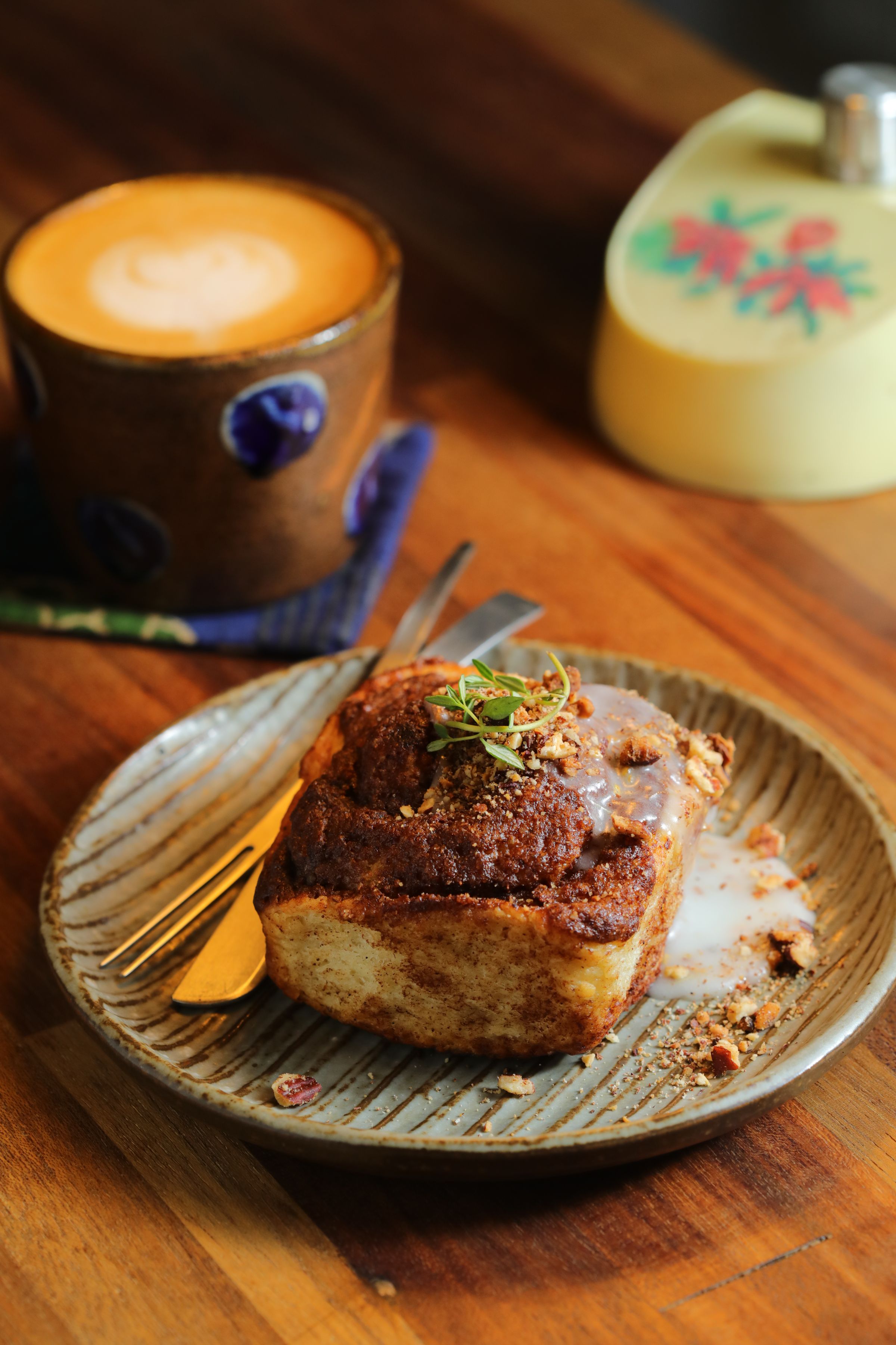 阿涼自製的「純素肉桂捲」。（120元／份）