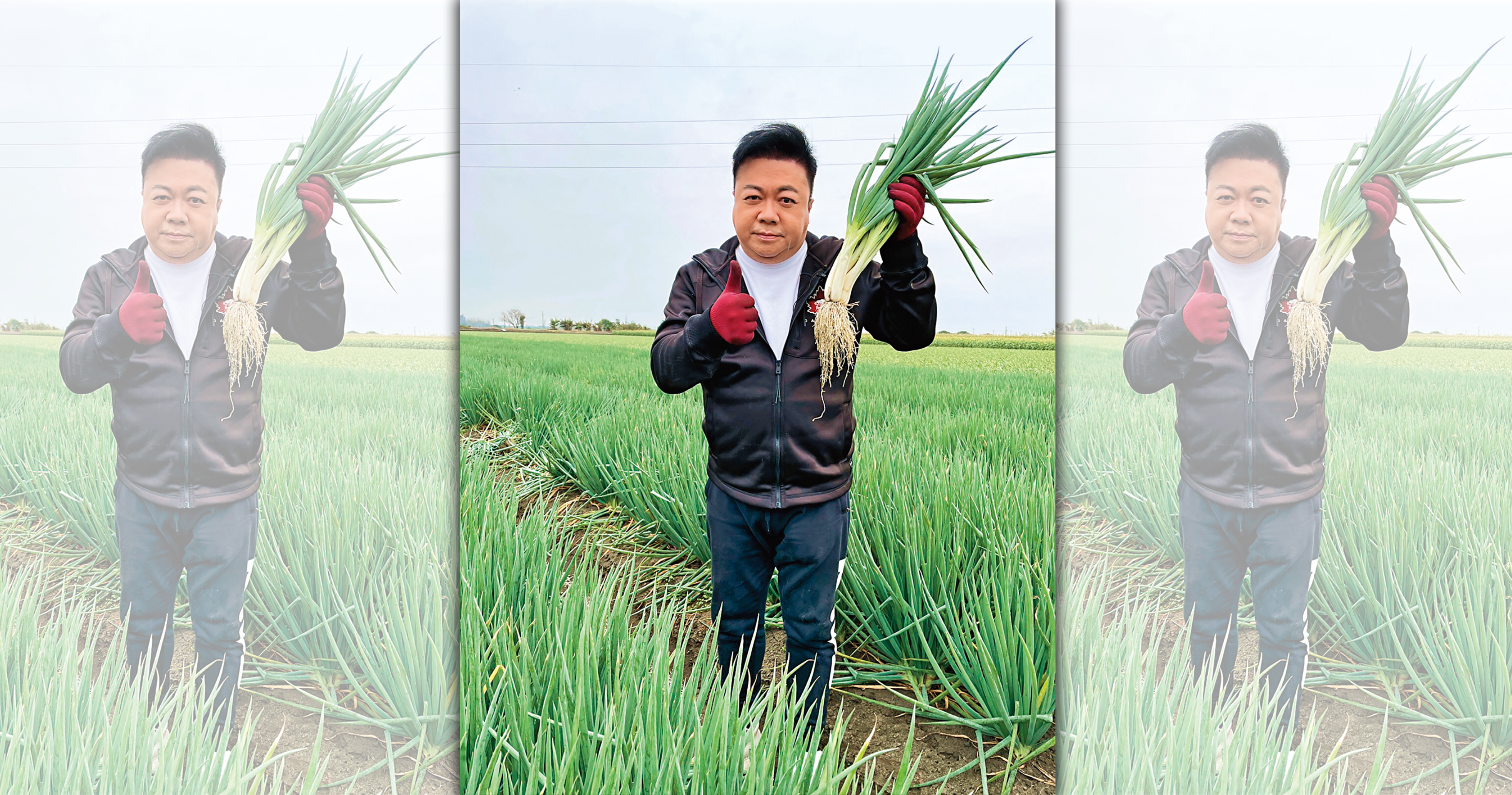 董至成創業推出個人品牌水餃，更親自到雲林找食材。（董至成提供）
