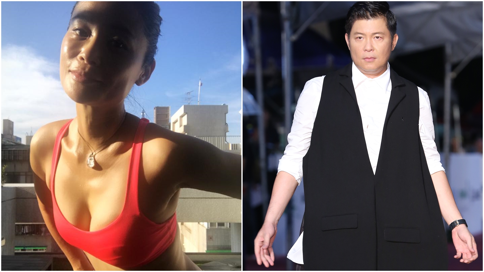 繼雞排妹後，廣告導演馮云（左）也點名曾國城（右）涉及性騷擾行徑。（翻攝自馮芸臉書、本刊資料照）