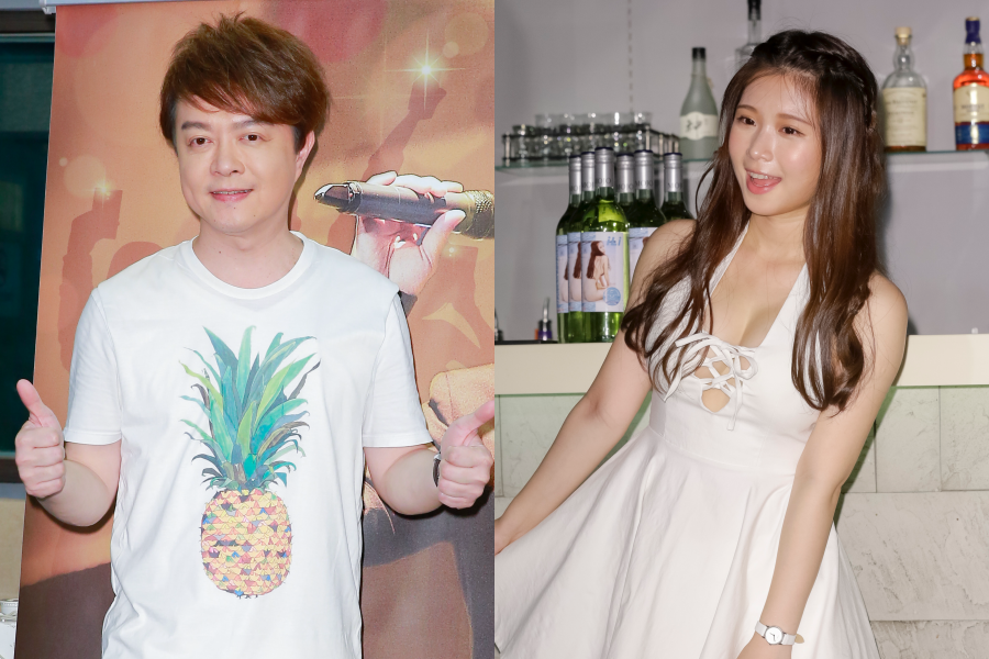 雞排妹（右）日前控訴遭到翁立友（左）性騷擾，雙方至今仍各說各話。（本刊資料照）