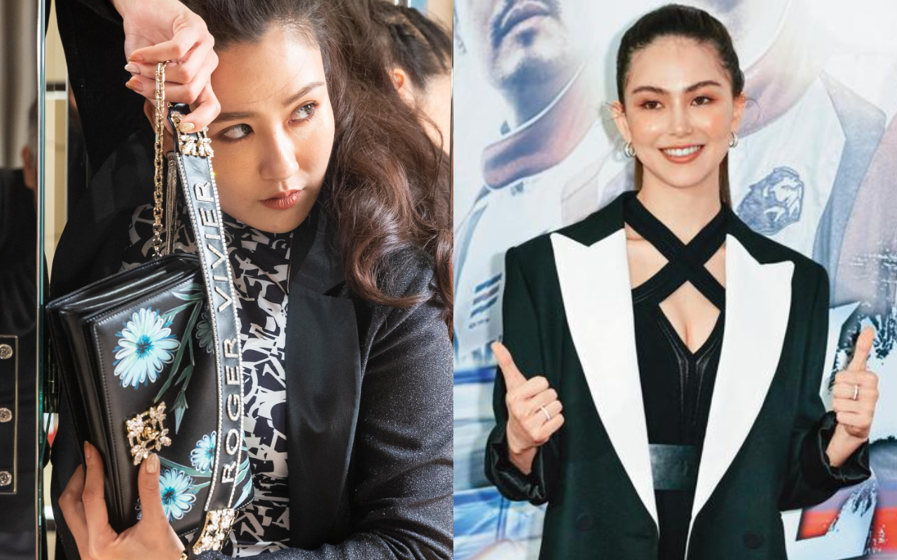 陳艾熙（左圖）與昆凌（右圖）都曾是微風代言人，因此陳艾熙要稱昆凌一聲「師姐」。（Roger Vivier提供、本刊資料照）