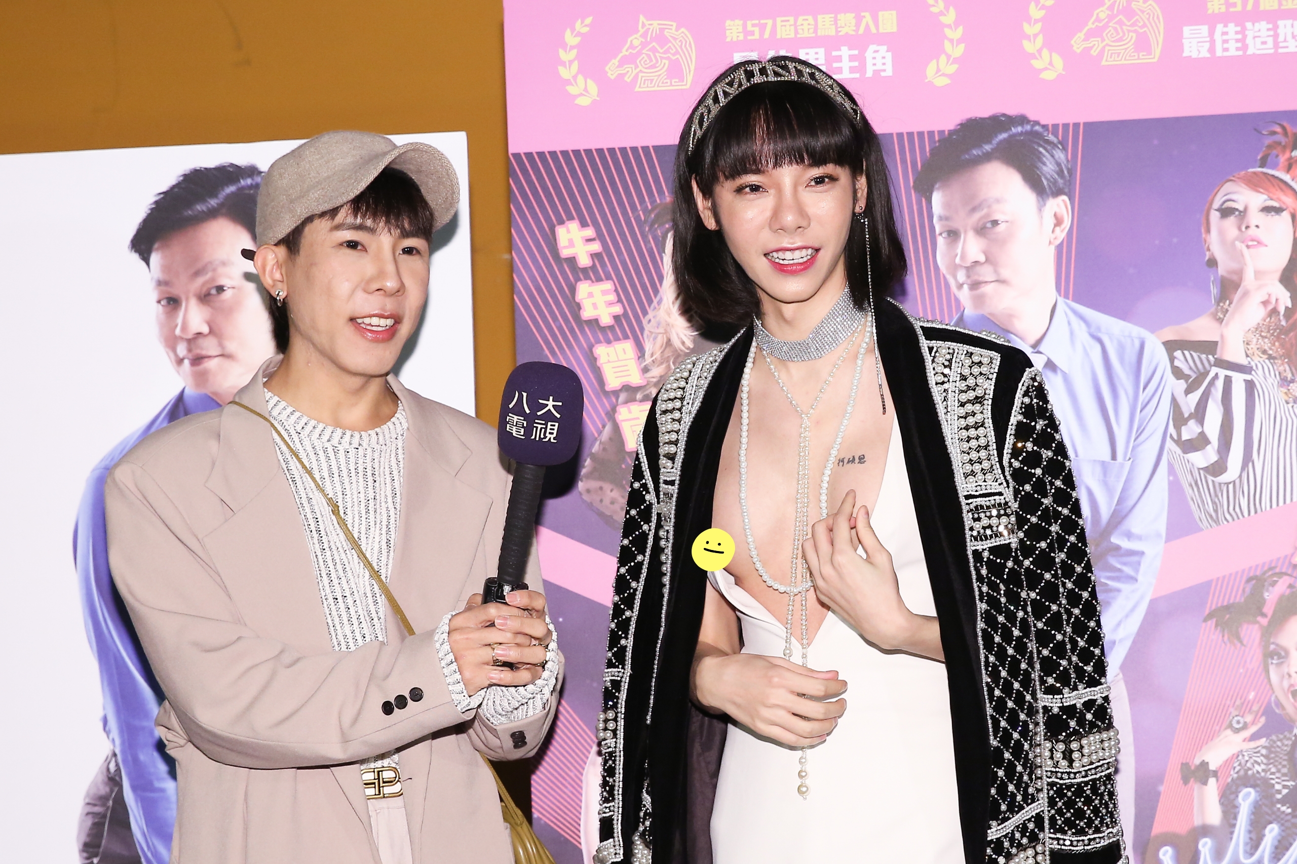 Kiwebaby挑起《男兒王》宣傳大梁，他以性感禮服還原片中造型，卻驚見露點。
