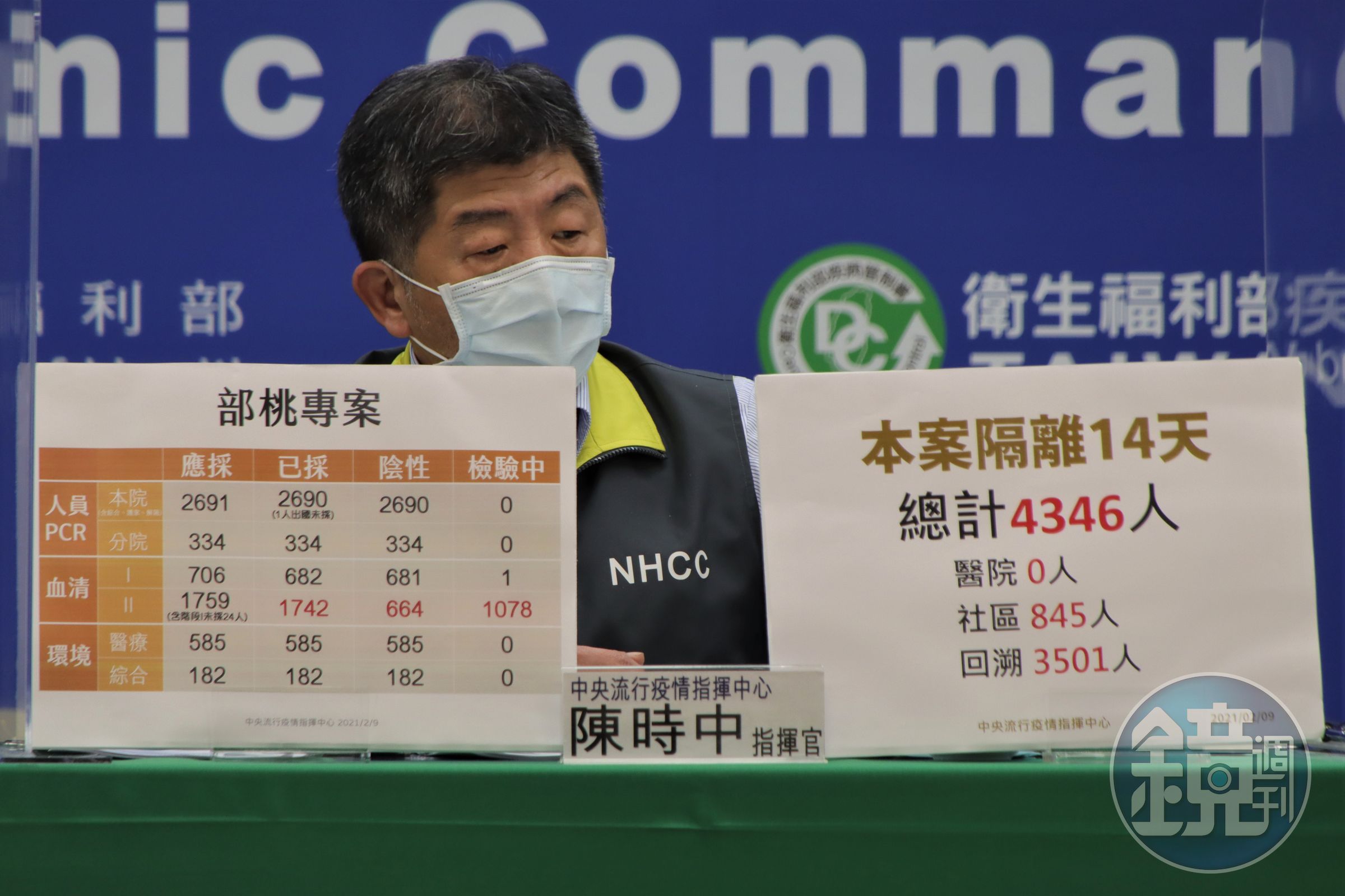 北北桃醫院門禁管制解除，明天起回復正常探病機制。（指揮中心提供）
