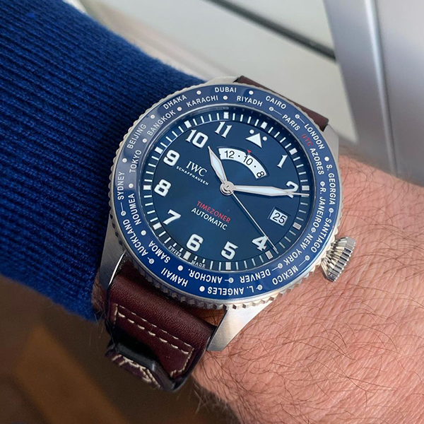 IWC執行長Christoph Grainger-Herr在他的Instagram上，搶先放上飛行員世界時區小王子特別版的照片。在社群行銷的時代，品牌CEO KOL化是滿有力的宣傳方式。（翻攝自Instagram：chrisgraingerherr）