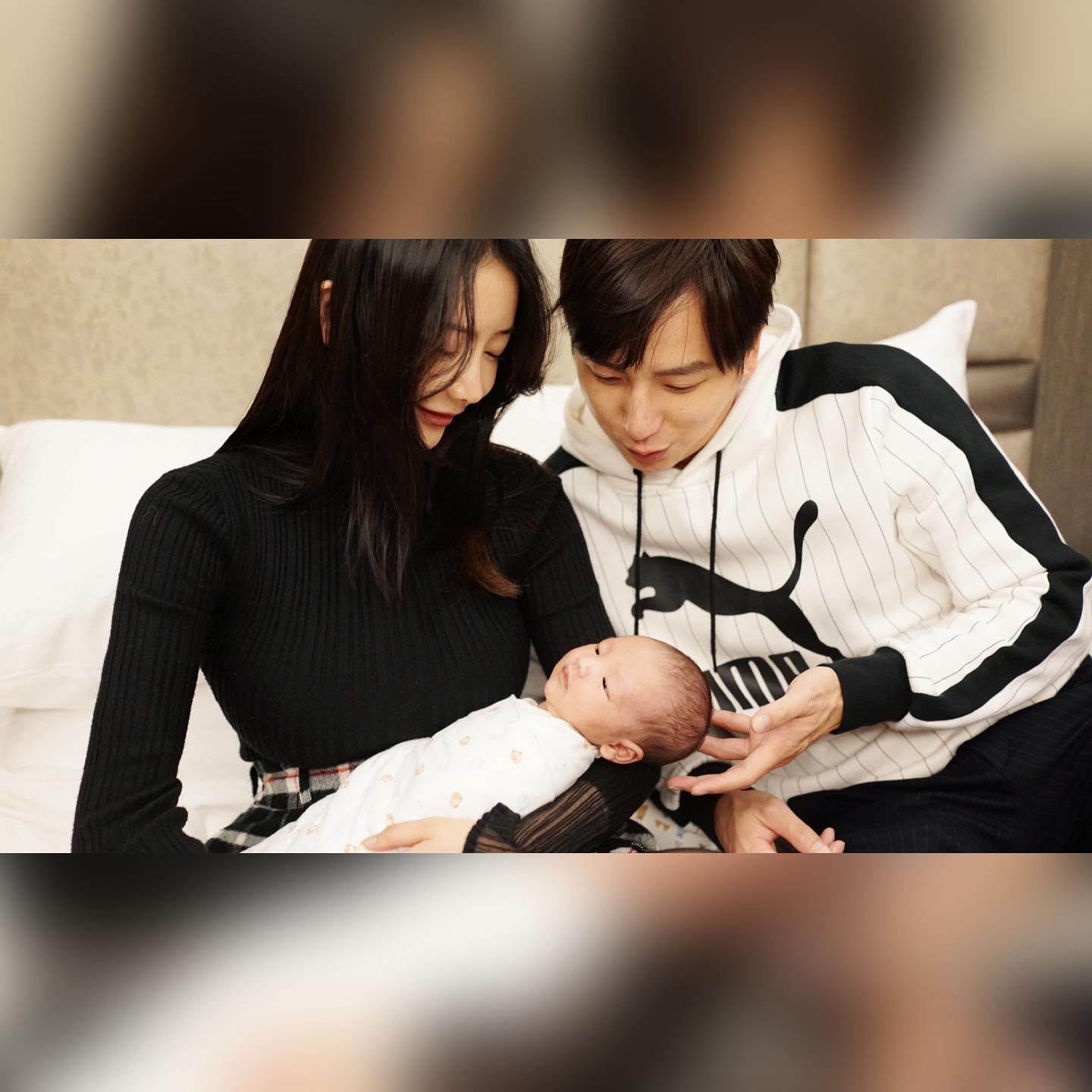 今年過年,成為人夫人父的小煜將攜妻兒與家族親友一起吃年夜飯。(翻攝楊奇煜臉書)