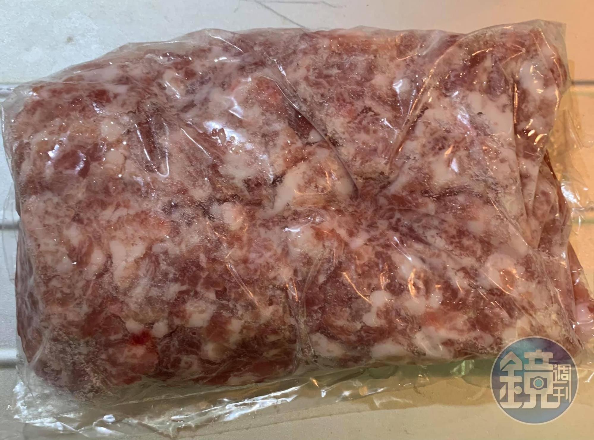 絞肉1包用了一半。