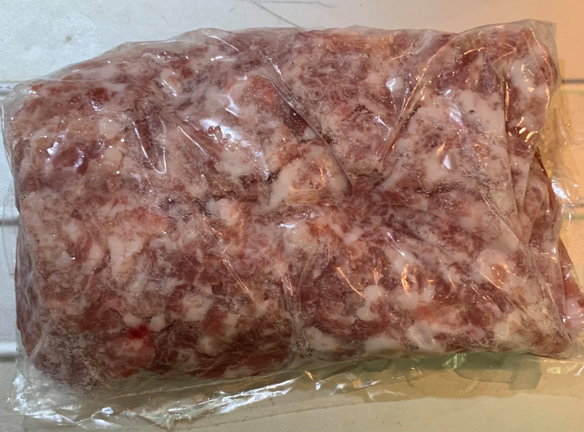 絞肉1包用了一半。
