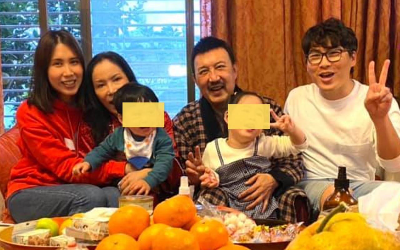 余苑綺(左)分享三代同堂的照片,期許自己在牛年「關關難過關關過」。(翻攝自余苑綺臉書)