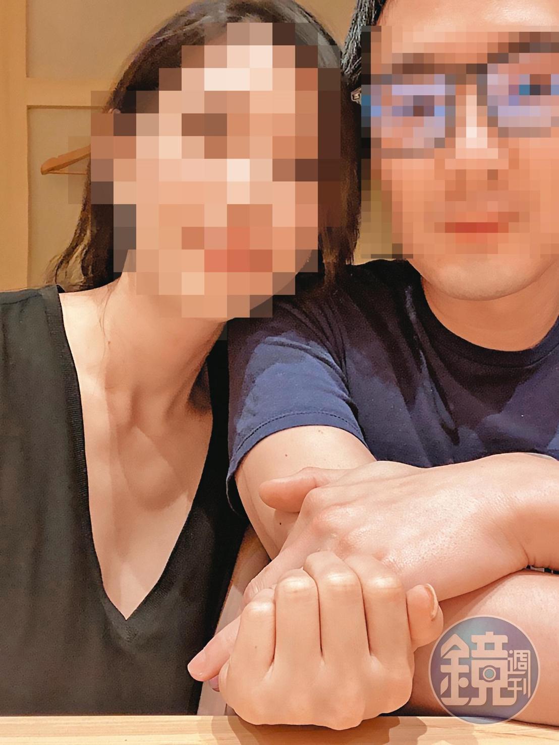 在外商公司擔任主管的Ｋ小姐（左），為了陳姓工程師（右）墮胎，身心俱疲。（讀者提供）