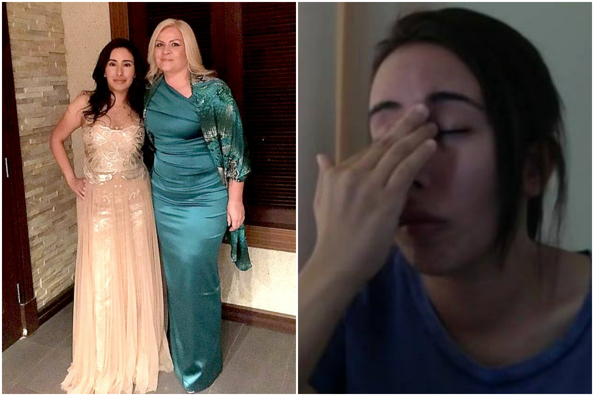 亞希艾寧(左圖右)不捨好友拉蒂法(左圖左、右圖)貴為公主卻受盡折磨,積極向國際發聲。(翻攝自FreeLatifa臉書)