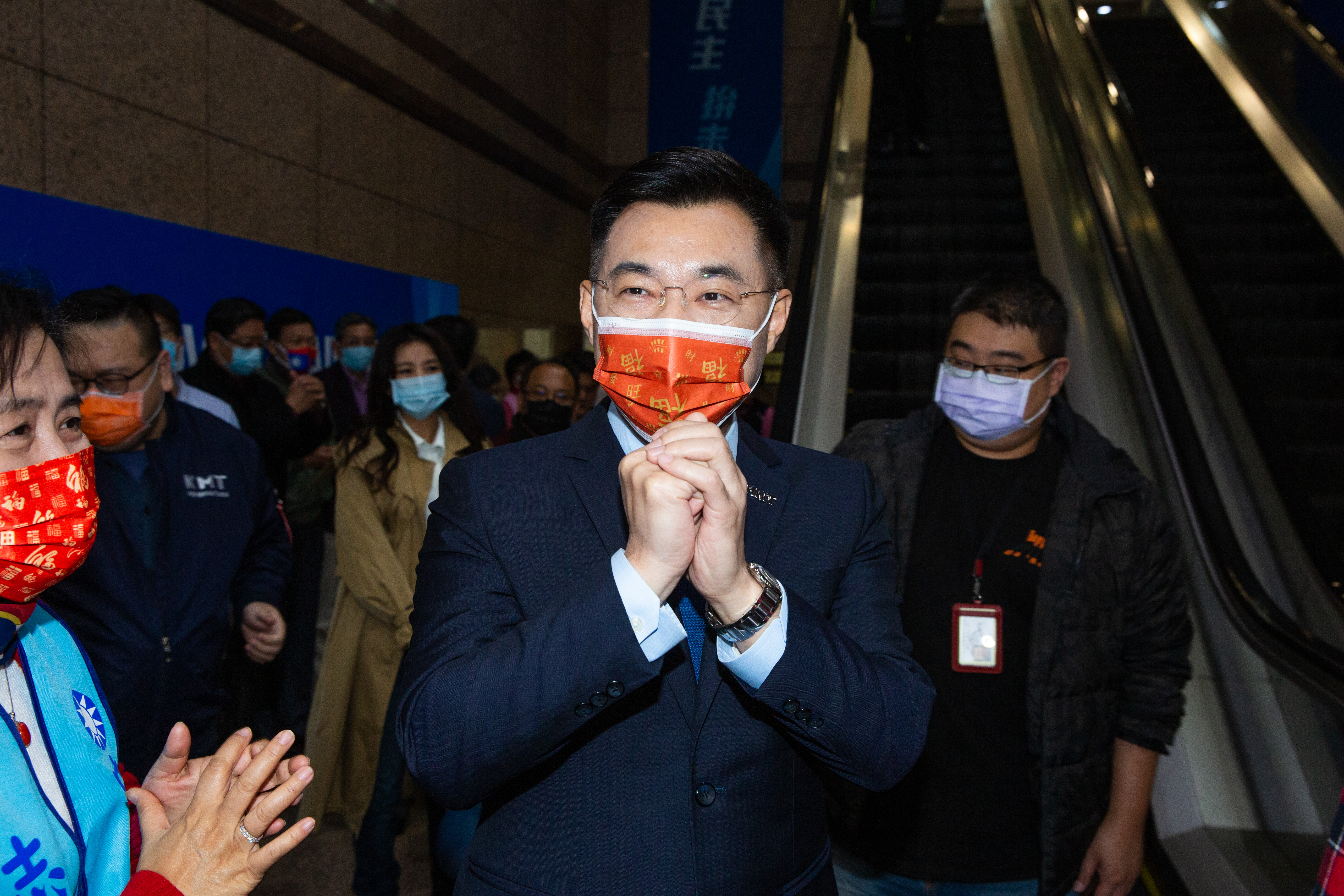 江啟臣今日出席國民黨新春拜團，回應修憲議題。