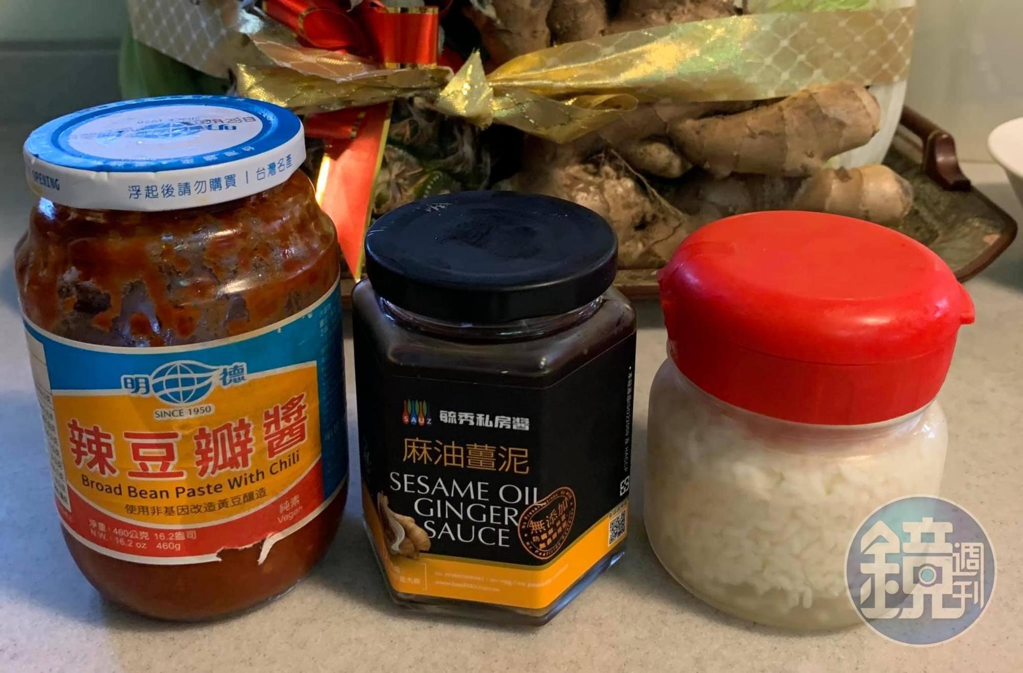今天用的醬料,忘了拍番茄醬。