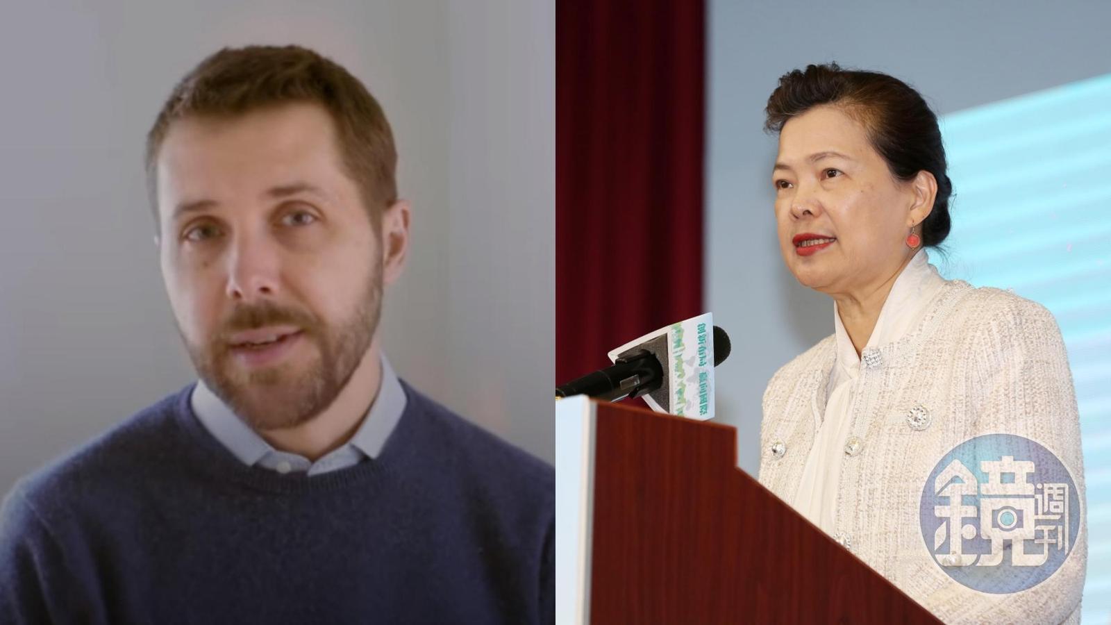 美國首席經濟顧問狄斯(左)發函台灣,感謝經濟部長王美花(右)親自協調車用晶片調配問題。(左翻攝臉書@Transition46/右圖本刊資料照)