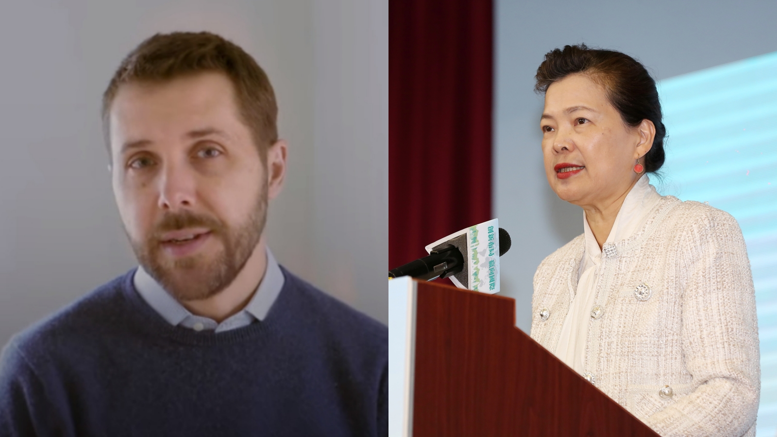 美國首席經濟顧問狄斯（左）發函台灣，感謝經濟部長王美花（右）親自協調車用晶片調配問題。（左翻攝臉書@Transition46／右圖本刊資料照）