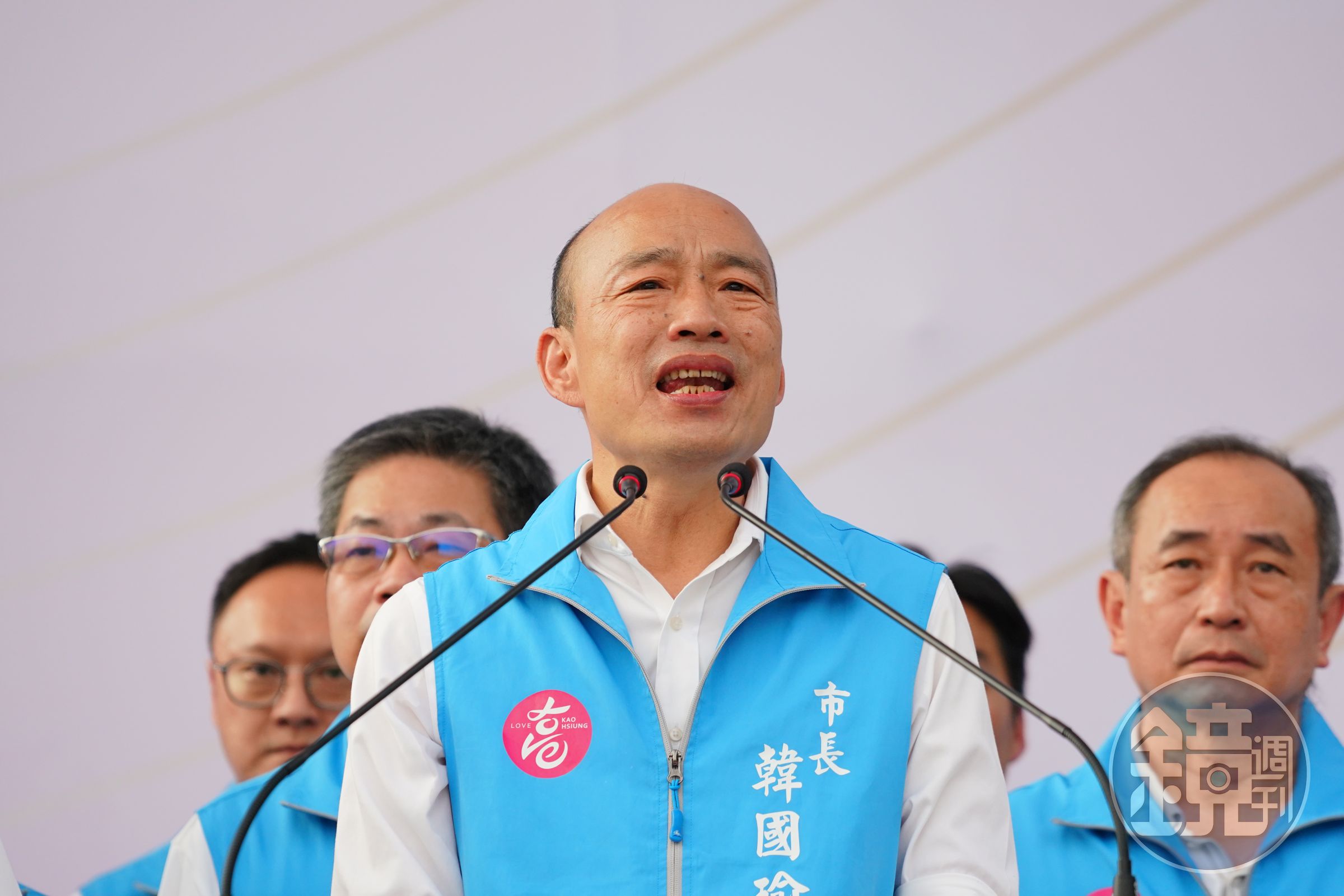 前高雄市長韓國瑜為了前總統馬英九開工就出庭一事出聲嗆聲民進黨。（本刊資料照）