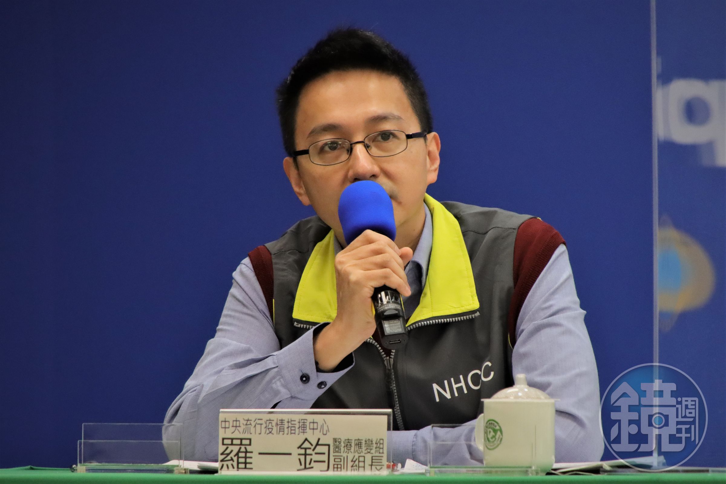 羅一鈞回應罔腰懷孕一事，稱除非涉及醫療廣告或醫療業務招攬，才可作懲處，目前看起來都是誇大訊息。（指揮中心提供）