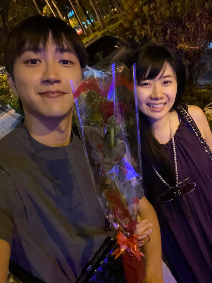福原愛（右）與江宏傑結婚後定居台灣，但經常在日本、台灣兩地奔波。（翻攝自江宏傑臉書）