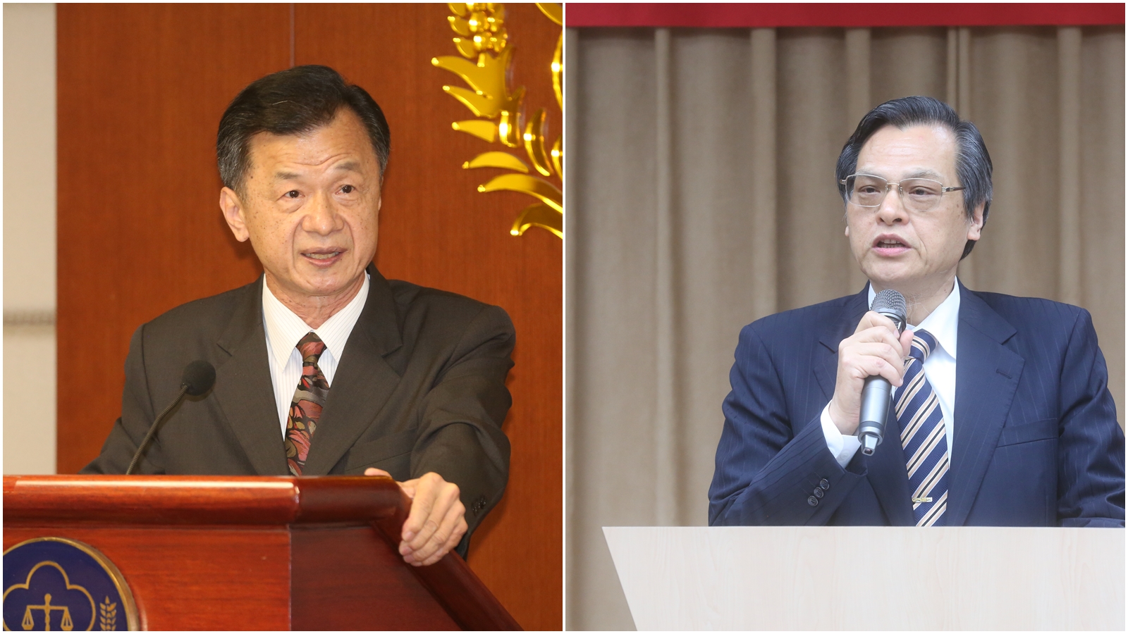 國安人事大異動！前法務部長邱太三（左）將接陸委會主委，現任陸委會主委陳明通（右）轉任國安局長。（本刊資料照）