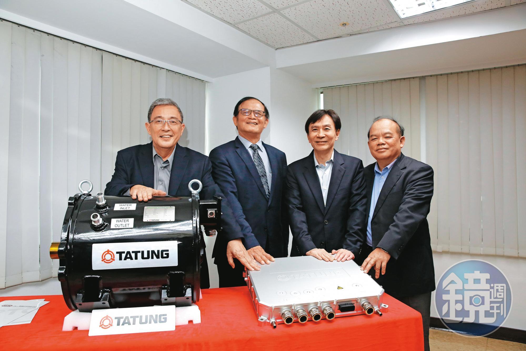 大同發表台灣第一套國產電動巴士動力系統，準備進軍電動車市場。