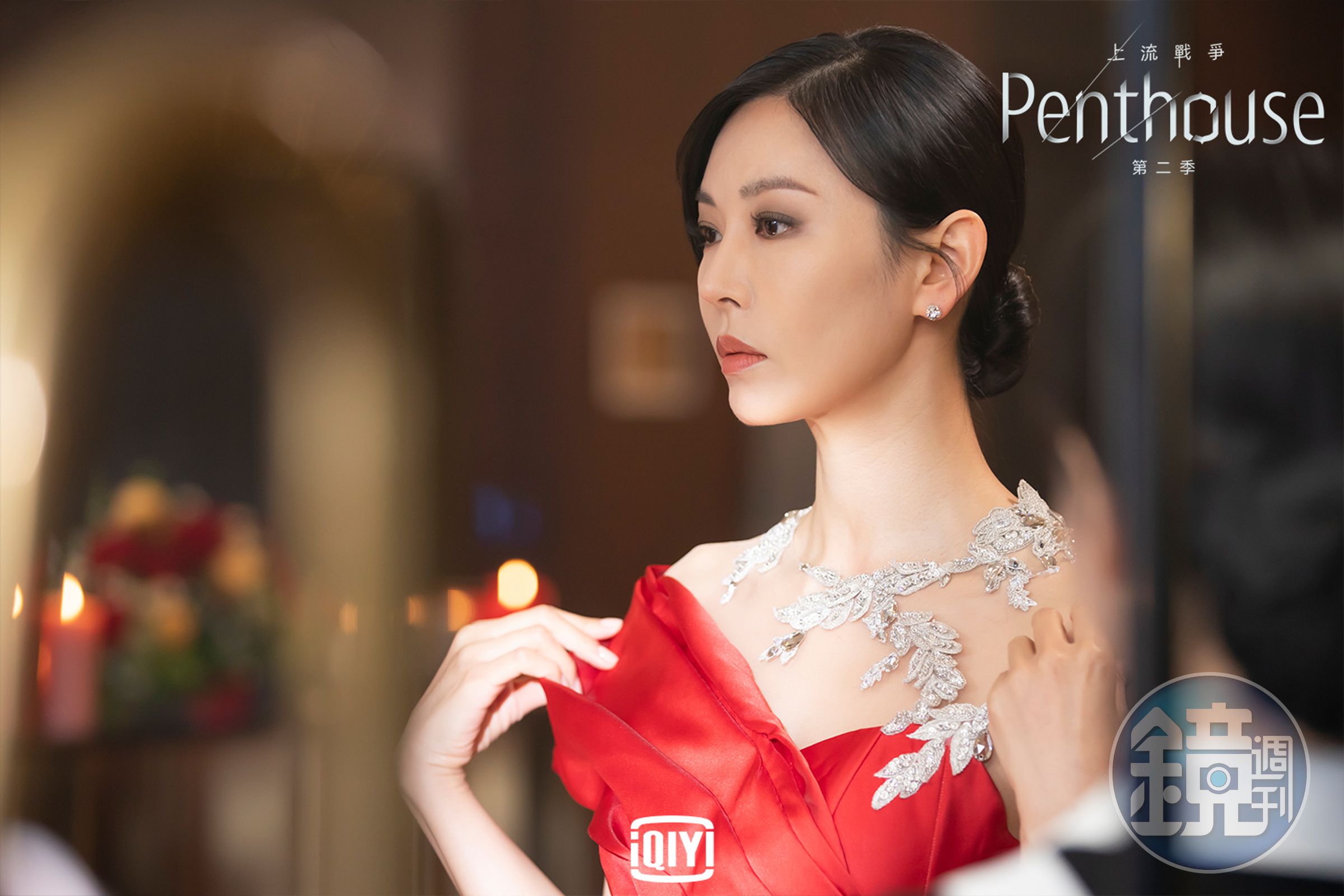 金素妍在《Penthouse上流戰爭》獲得「國民惡女」封號,她非常滿足並表示會繼續使壞來「守住名號」。(愛奇藝國際站提供)
