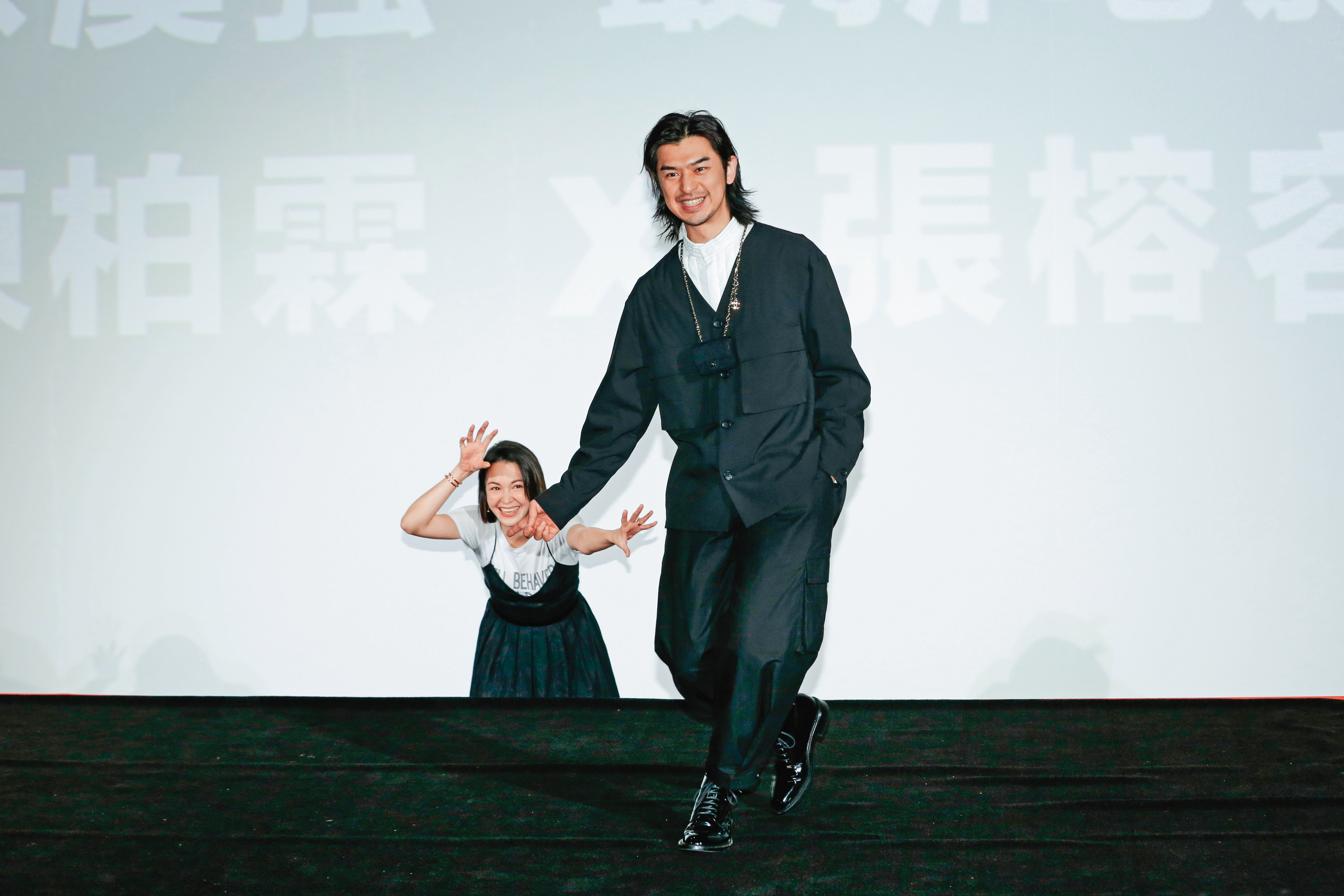 張榕容(左)下部作品將搭檔陳柏霖(右)合作恐怖喜劇《鬼才之道》。