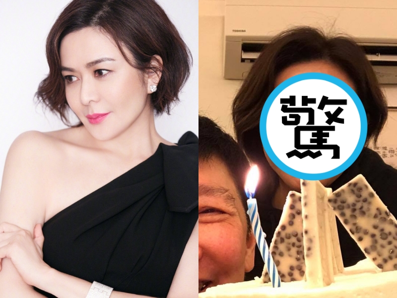 關之琳被友人意外曝光「0修圖素顏照」，被網友認為「沒修圖差很大」。（翻攝自關之琳微博、蘇施黃臉書）