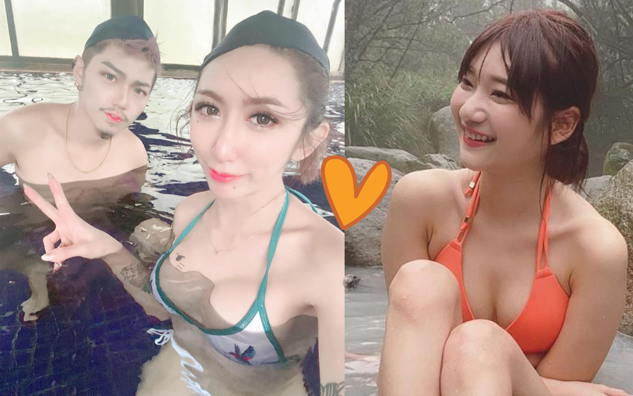 台灣網紅不斷挑戰醫學奇蹟？愛莉莎莎（右圖）力挺肝膽排石民俗療法，而跨性別網紅「罔腰」（左圖）宣告懷孕，（翻攝自愛莉莎莎、罔腰IG）