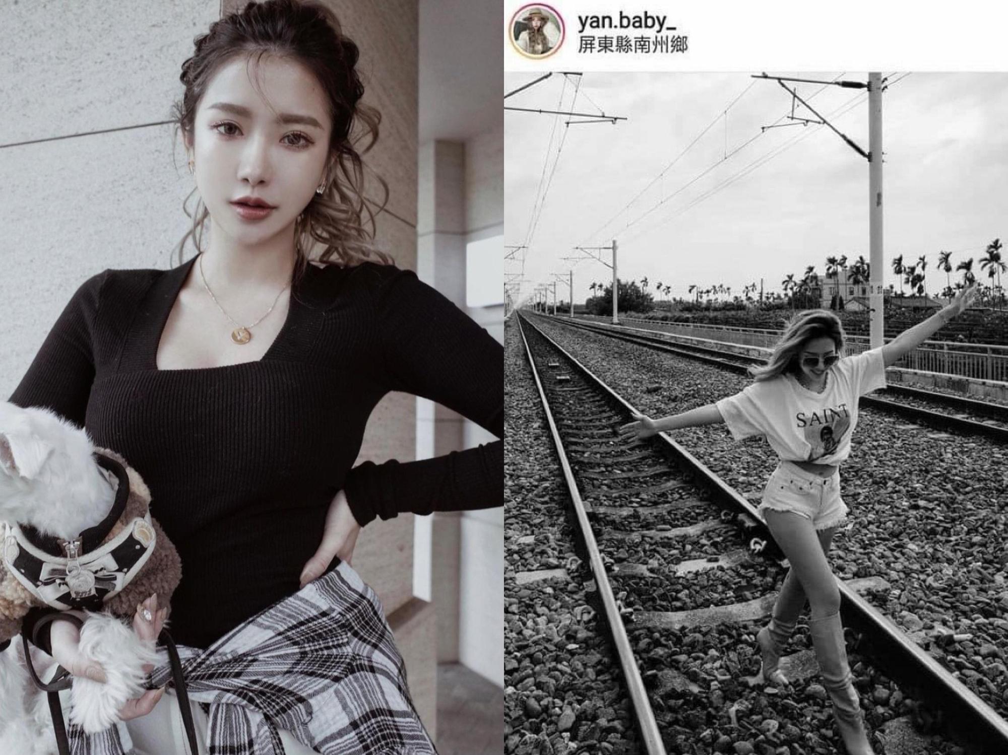 呂妍芯擅闖台鐵高架軌道遭民眾檢舉。(翻攝自呂妍芯IG)