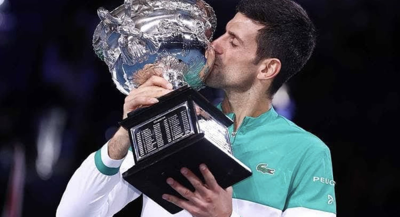 Novak Djokovic 贏得第9座澳網冠軍。(翻攝自Djokovic的IG)