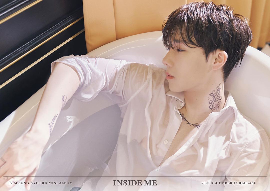 金聖圭去年底發行個人第三張迷你專輯《INSIDE ME》。(翻攝金聖圭IG)