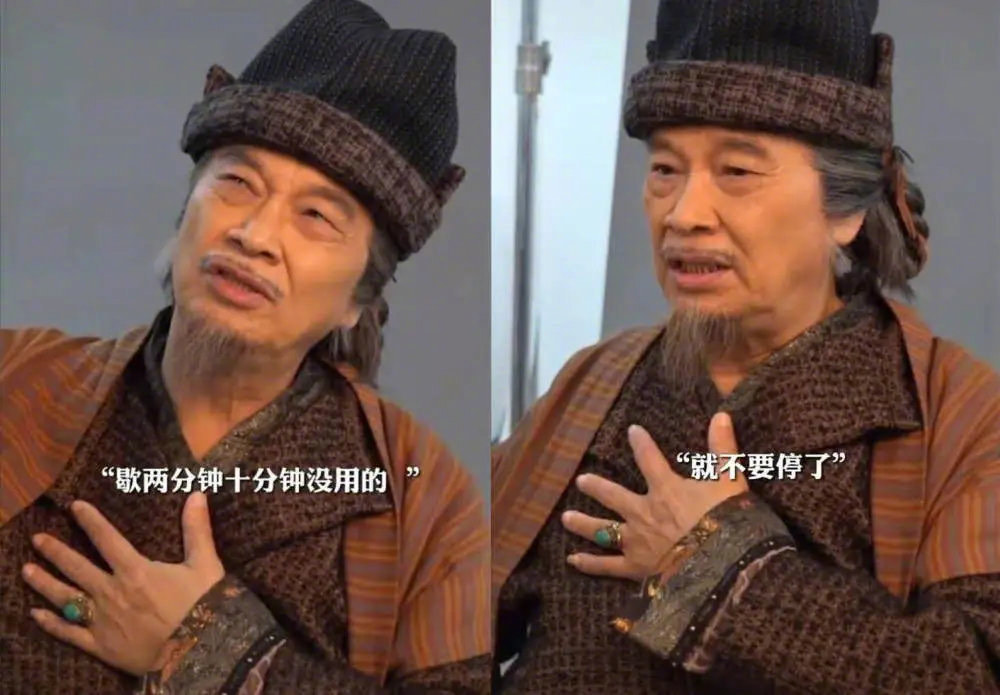 吳孟達去年拍電影宣傳海報時發生心臟不適，檢查後才發現是罹患肝癌。（翻攝自新浪微博）