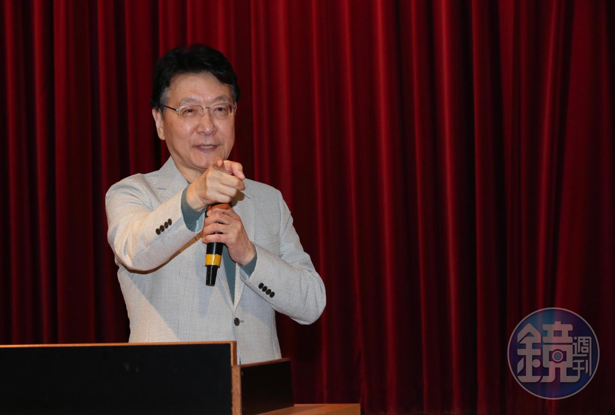 趙少康提出3大國政建議,並承諾當選總統第一年將推動議會內閣制。
