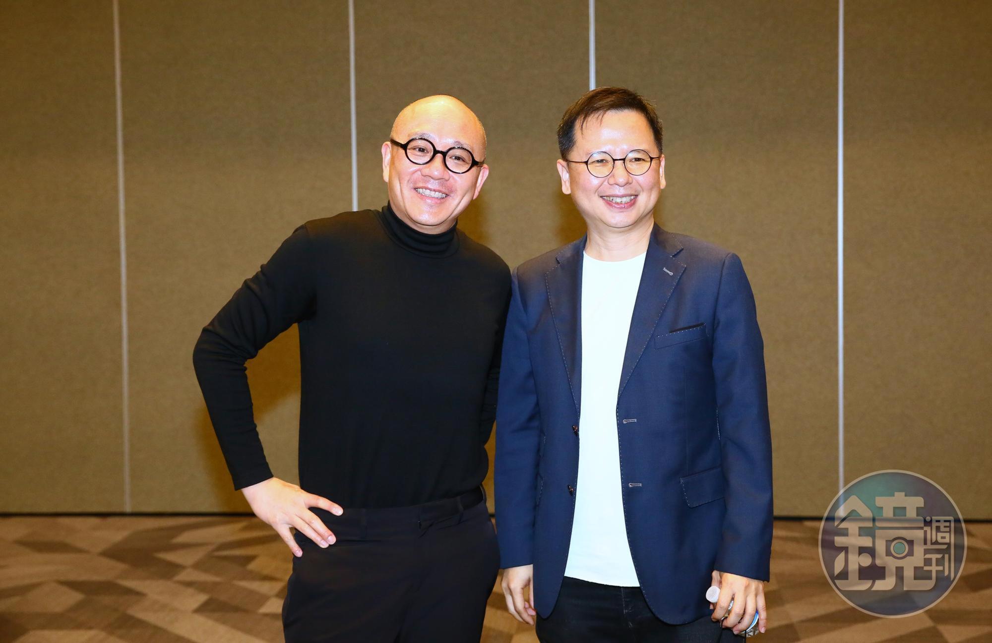 Gogoro推出新車VIVA MIX，執行長陸學森（左）誓言重啟銷售成長。