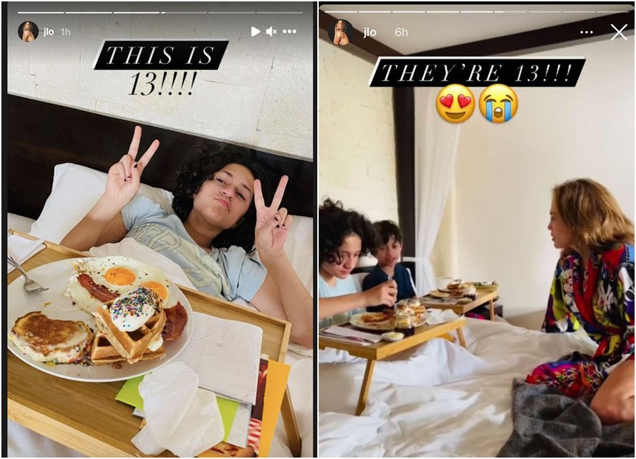 珍妮佛羅培茲無法置信寶貝們已經13歲了。（翻攝Jennifer Lopez IG）