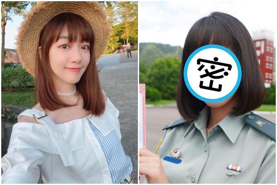 年僅23歲國軍正妹撞臉「國民老婆」泱泱,引起網友暴動。(翻攝自泱泱ig、青年日報)