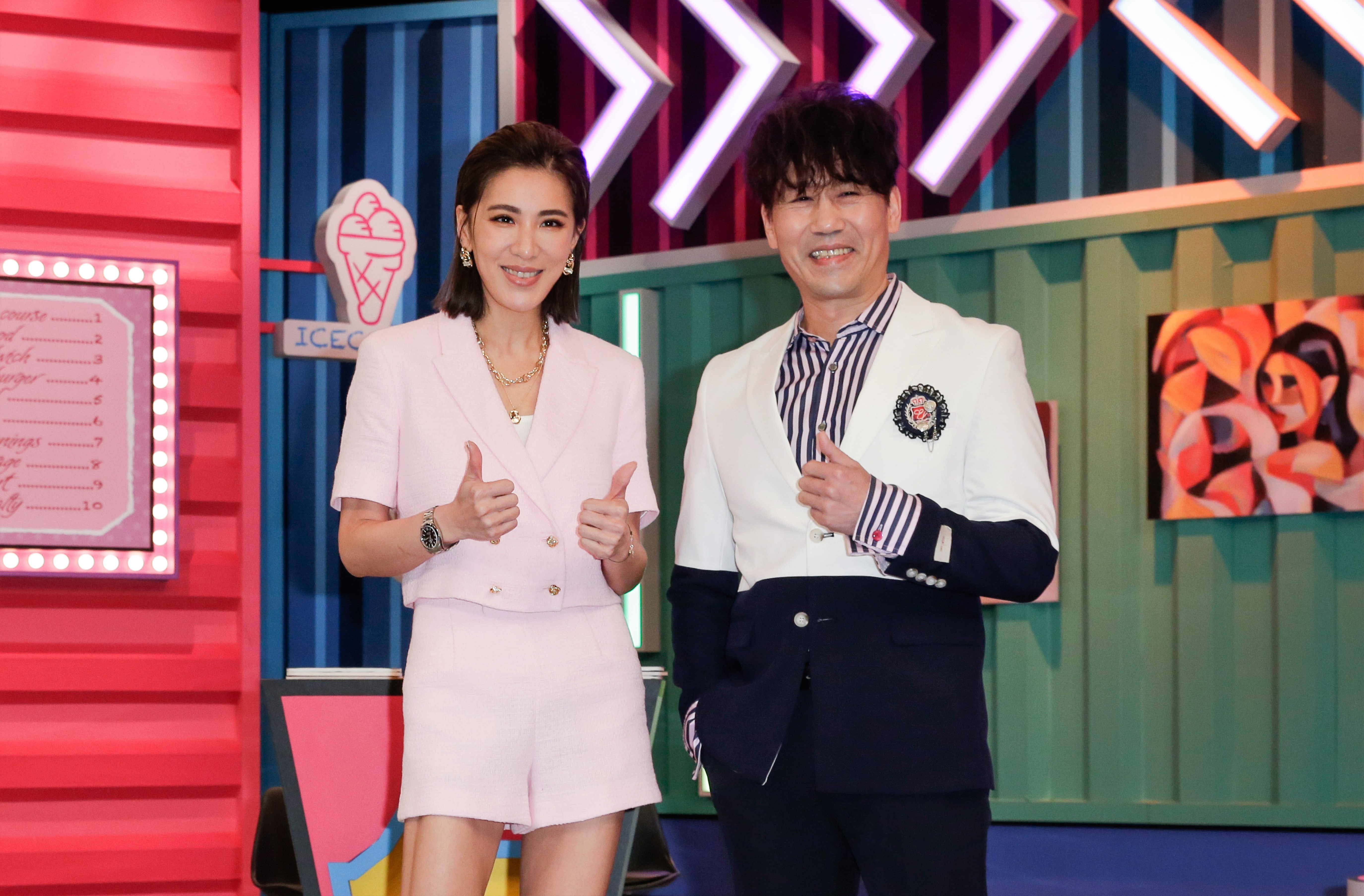 羅時豐首度與小禎合作主持，深怕講話太慢冷場。