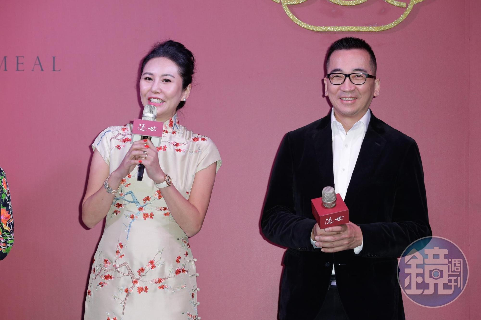 名模洪曉蕾和王世均離婚四年多，兩人難得合體出席活動。