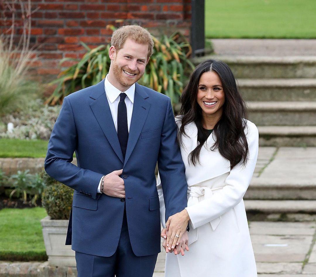 哈利與梅根脫離英國王室資深成員行列將近1年。(翻攝meghanmarkle_official IG)