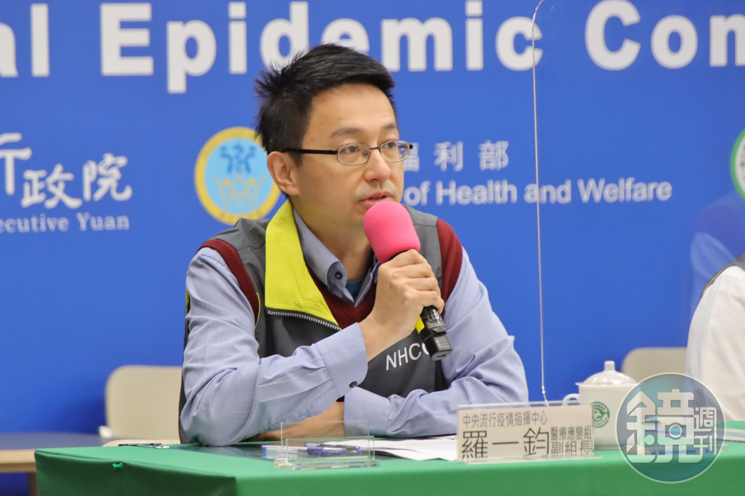 指揮中心醫療應變組副組長羅一鈞今日再度針對變異株，做出詳細的說明。（指揮中心提供）