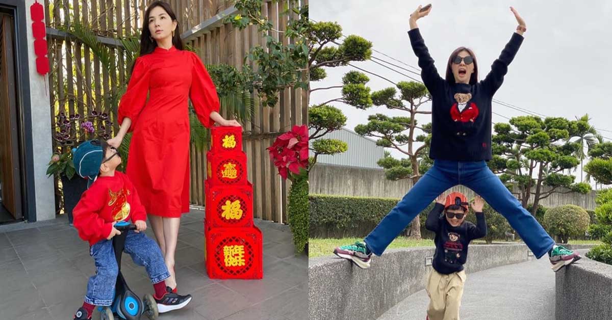 Ella回屏東過年，表示勁寶每天都要玩到半夜才睡！(翻攝自FB)