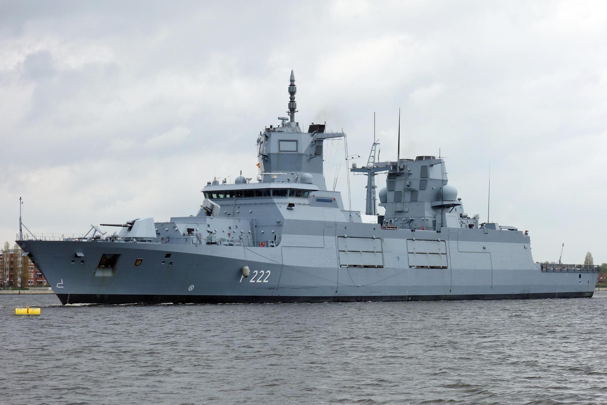 一艘德國巡防艦將於今年8月啟程前往亞洲,回程時將成為自2002年以來首艘越過南海的德國軍艦。圖為德國巴登-符騰堡級巡防艦。(取自維基共享資源,作者Ein Dahmer ,CC BY-SA 4.0)