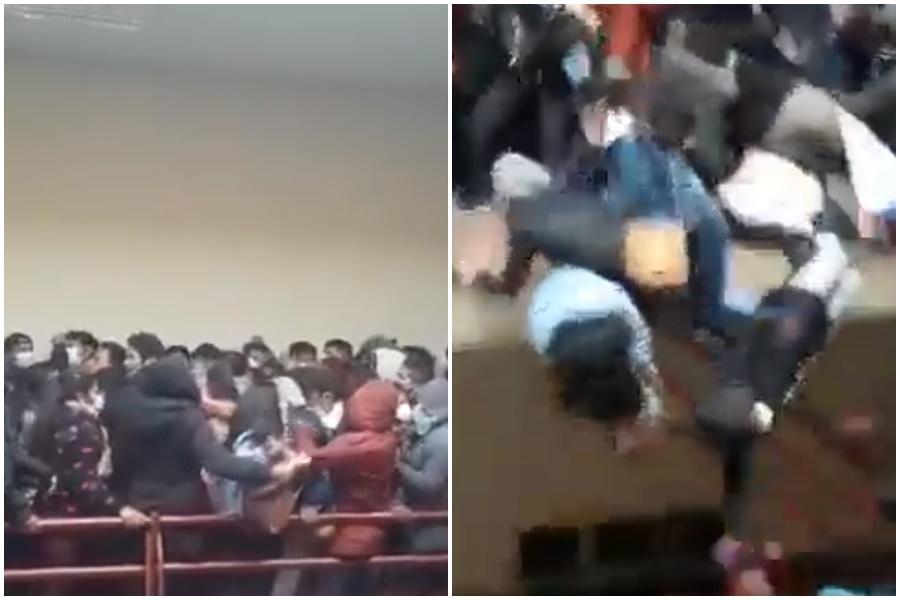 玻利維亞驚傳學生集體墜樓事件,至少7人死亡、4人重傷。(翻攝自estendenciavzl推特)