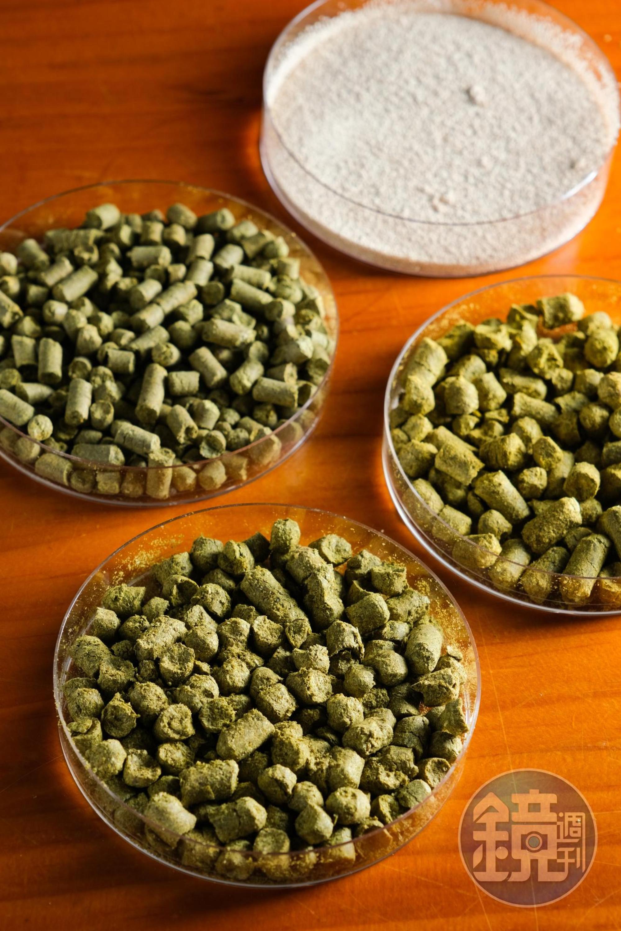 啤酒花來自美國,紅藜啤酒用了3種酒花。
